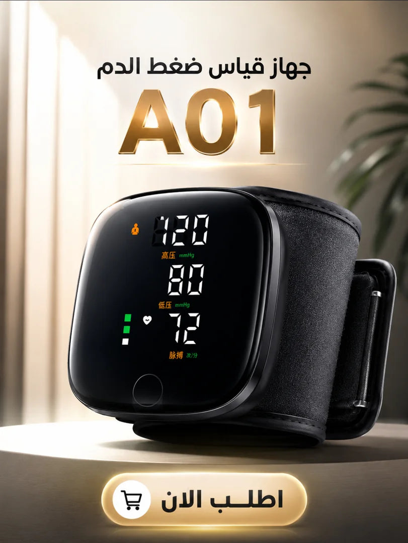 جهاز قياس الضغط الديجيتال للمعصم بالشحن