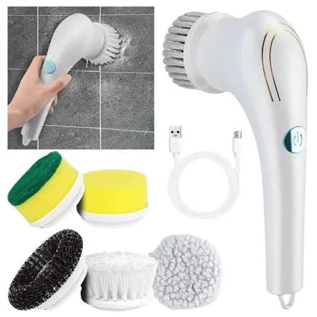 فرشاة التنظيف الكهربائية Magic Brush بالشحن – 5 رؤوس