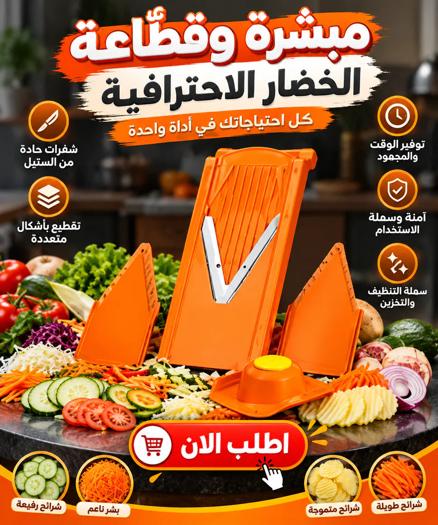 مبشرة وقطّاعة الخضار الاحترافية