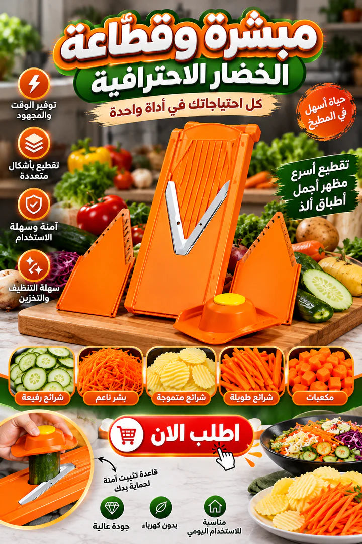 مبشرة وقطّاعة الخضار الاحترافية – من غير كهربا